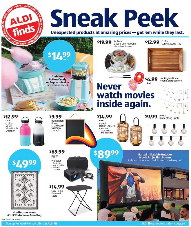 ALDI Weekly Ad Preview 6th – 12th August 2023 Page 1