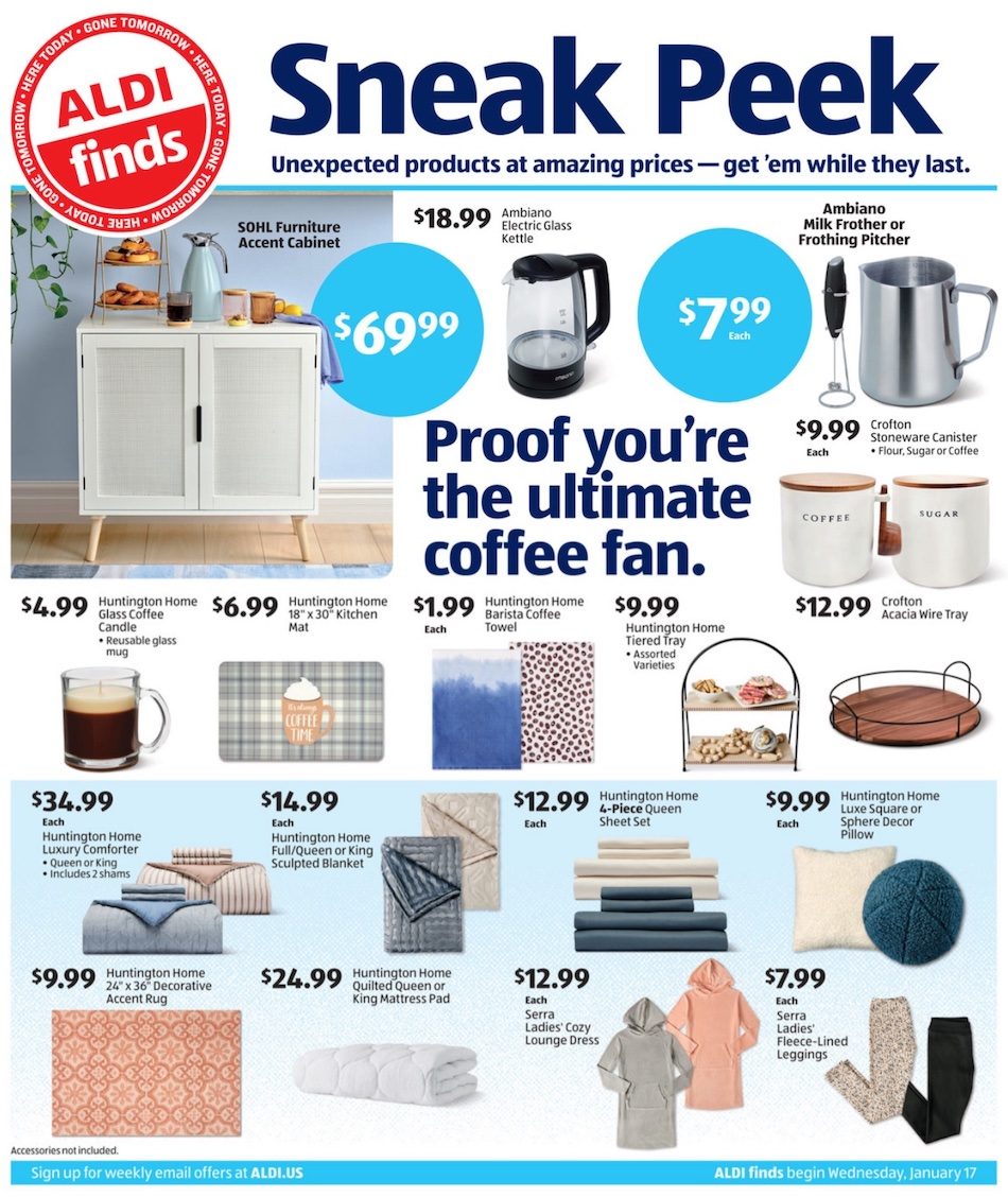 ALDI Weekly Ad Preview 17th – 23rd January 2024 Page 1