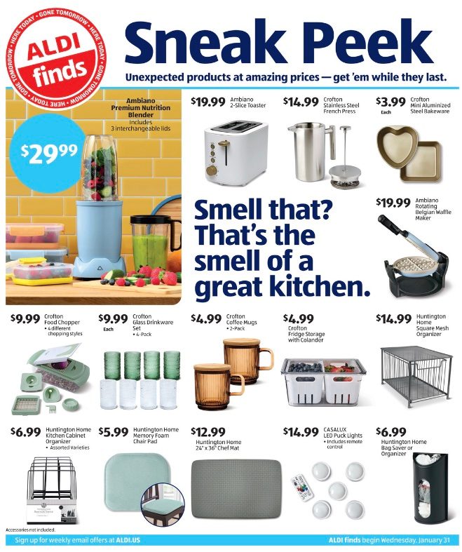 ALDI Weekly Ad Preview 31st January – 6th February 2024 Page 1
