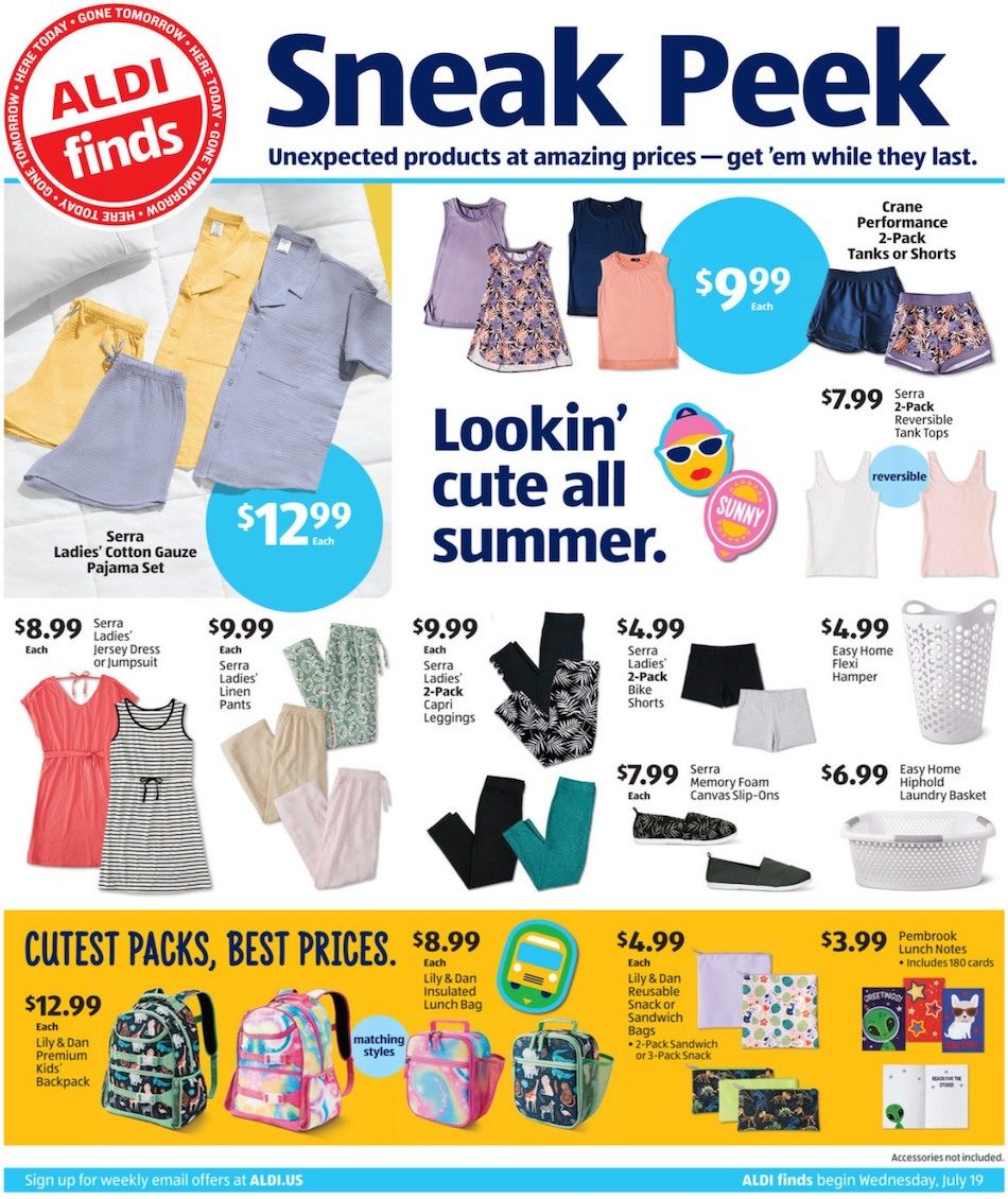 ALDI Weekly Ad Preview 19th – 25th July 2023 Page 1