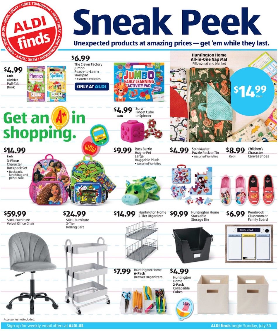 ALDI Weekly Ad Preview 30th July – 5th August 2023 Page 1