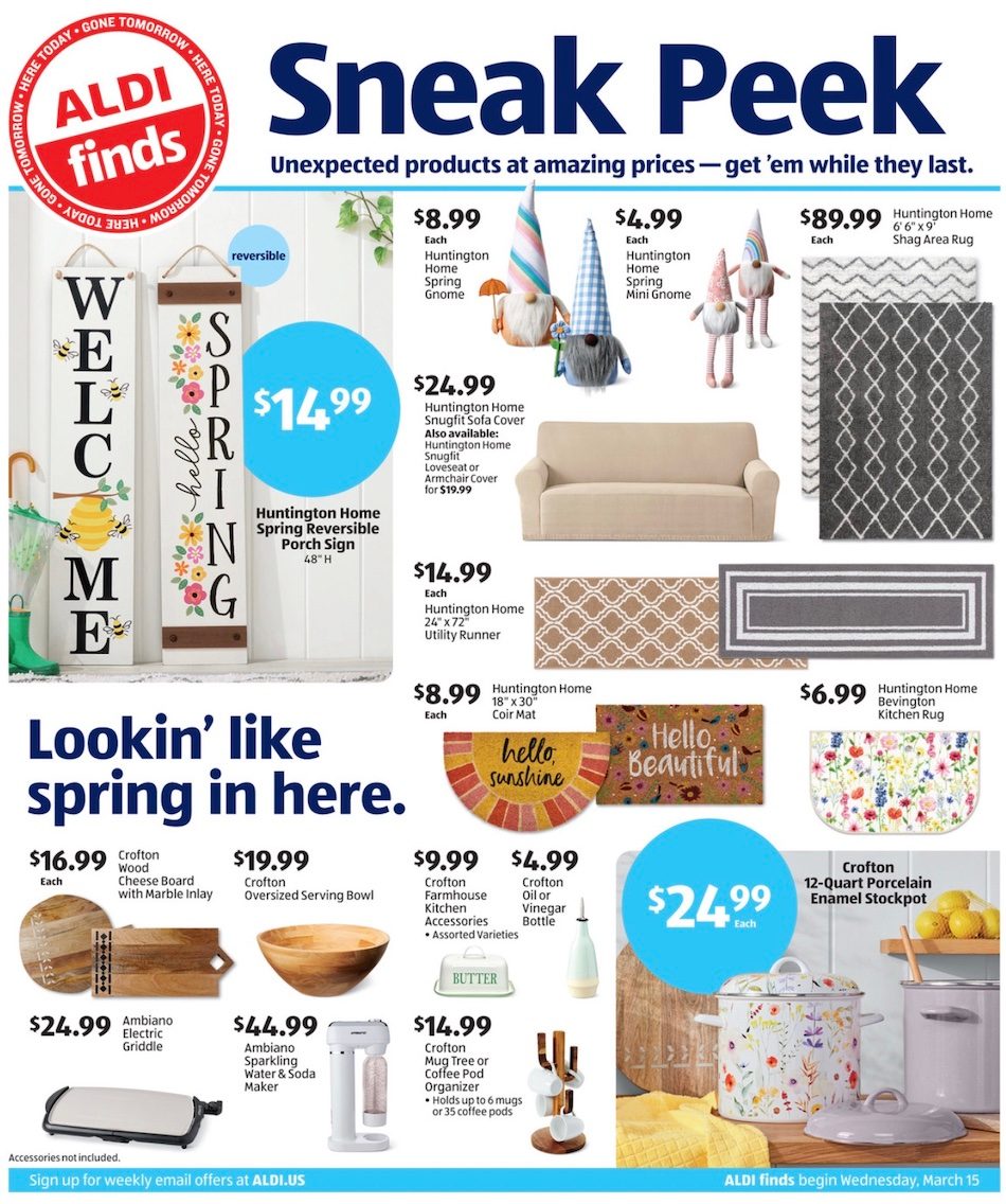 ALDI Weekly Ad Preview 15th – 21st March 2023 Page 1