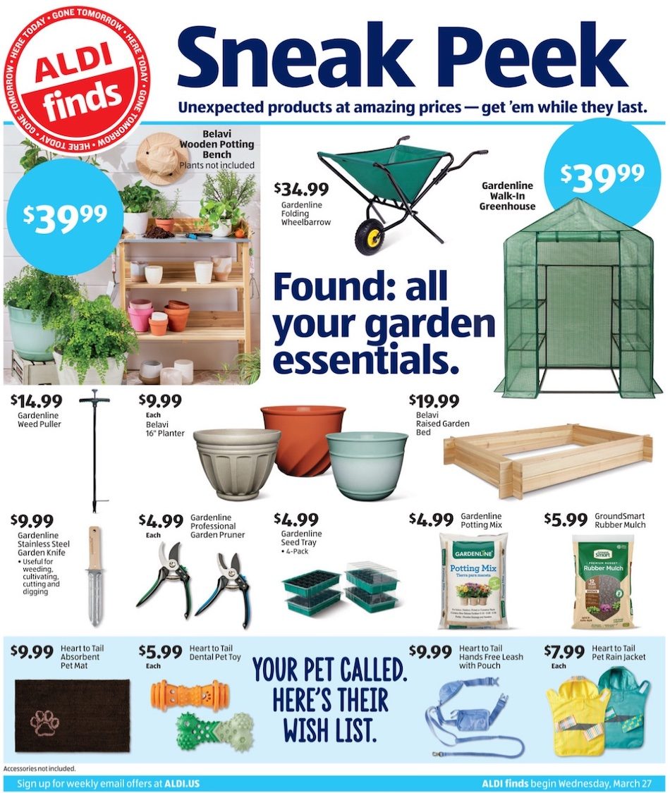 ALDI Weekly Ad Preview 27th March – 2nd April 2024 Page 1