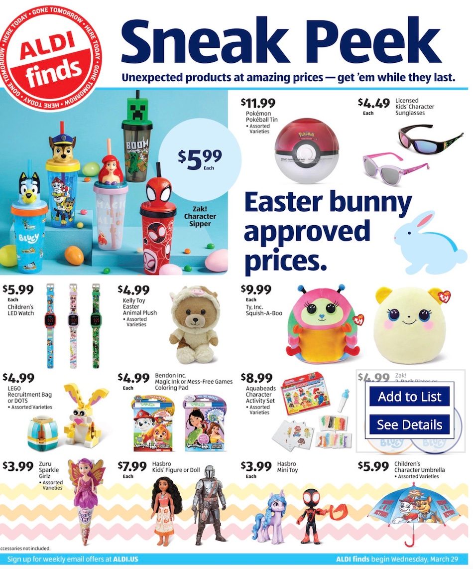 ALDI Weekly Ad Preview 29th March – 4th April 2023 Page 1