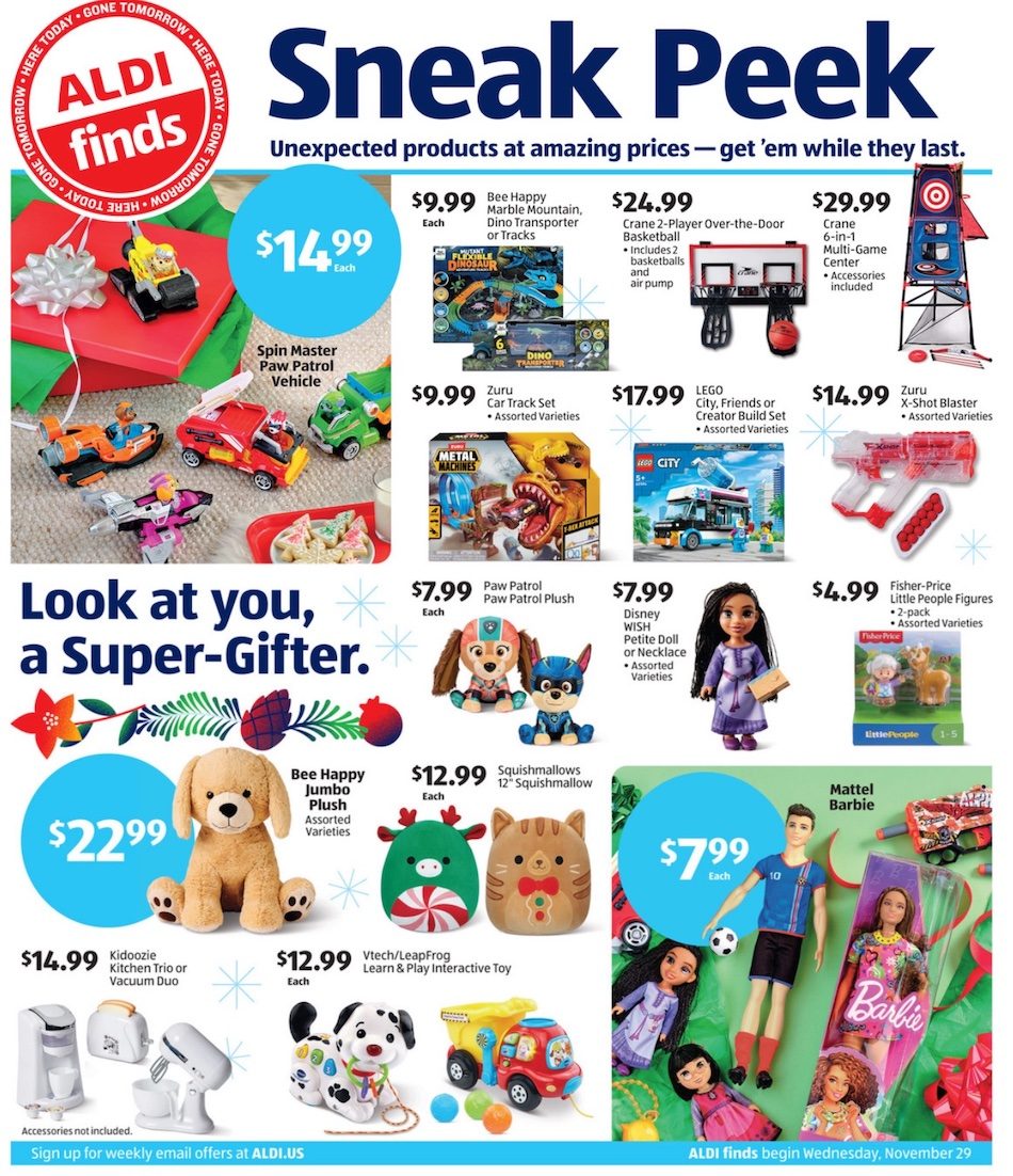 ALDI Weekly Ad Preview 29th November – 5th December 2023 Page 1