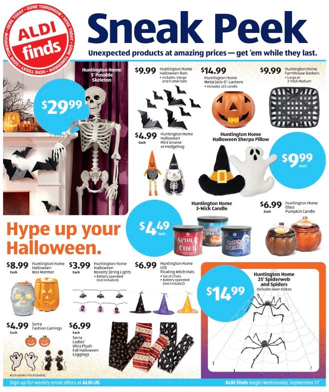 ALDI Weekly Ad Preview 27th September – 3rd October 2023 Page 1