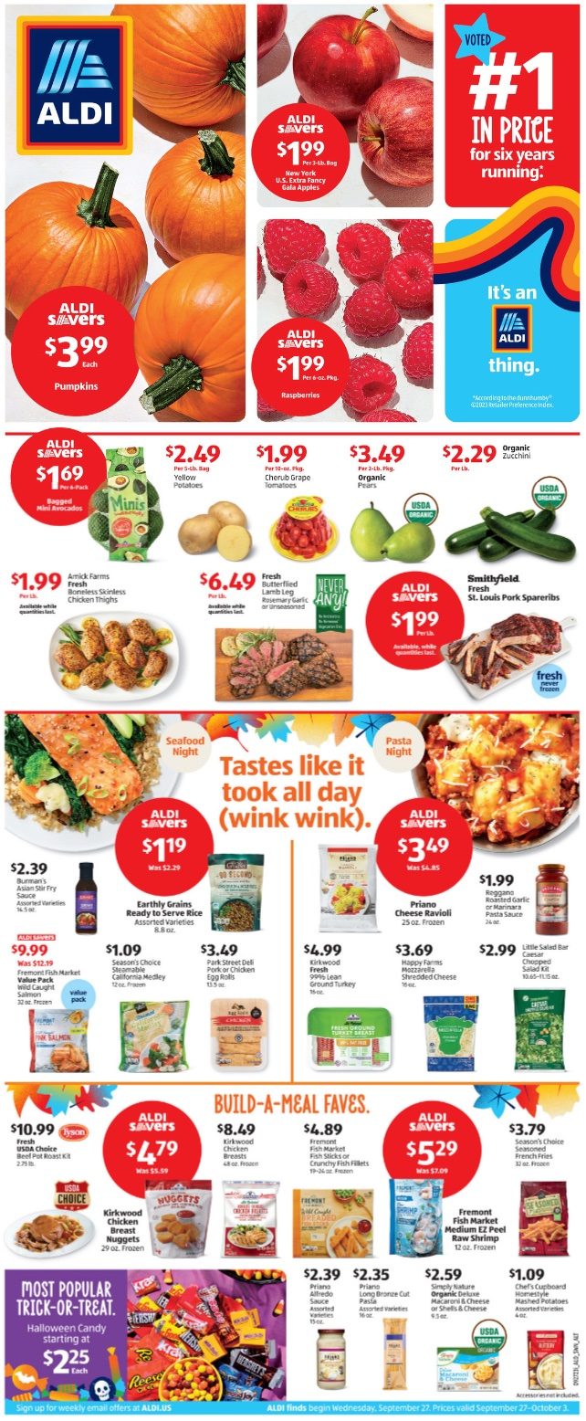 ALDI Weekly Ad 27th September – 3rd October 2023 Page 1