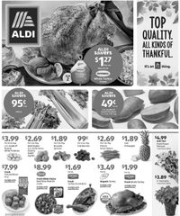 ALDI Weekly Ad Thanksgiving 15th – 21st November 2023 page 1 thumbnail