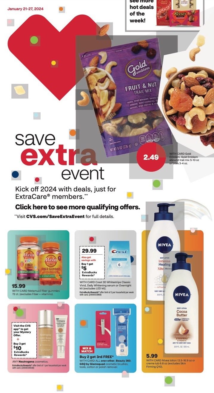 CVS Weekly Ad 21st – 27th January 2024 Page 1