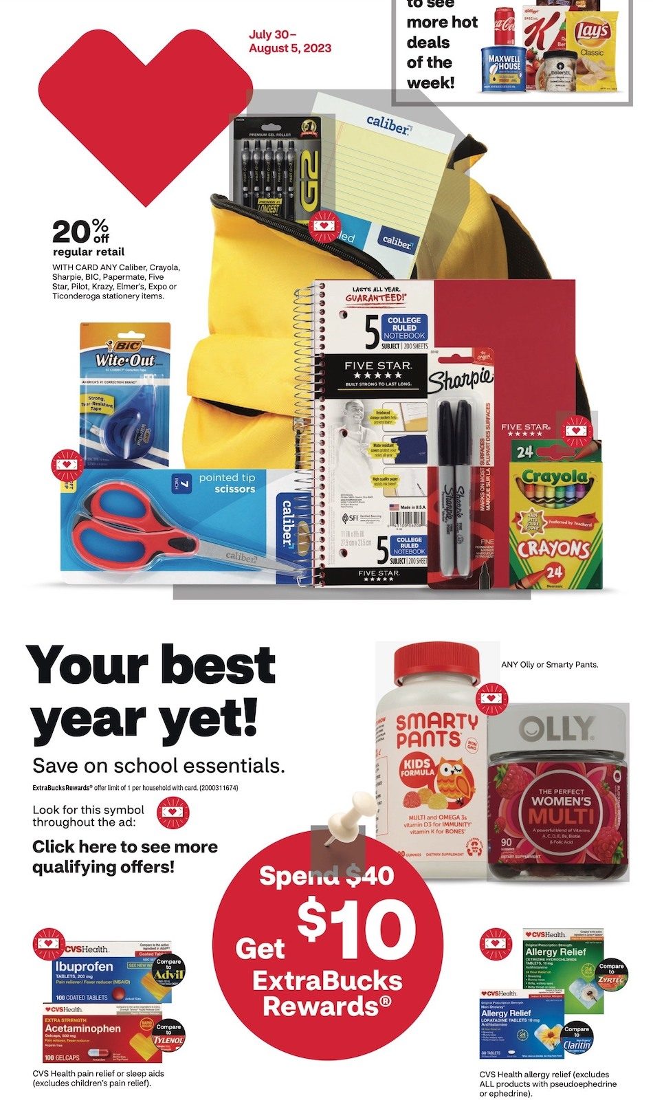 CVS Weekly Ad 30th July – 5th August 2023 Page 1