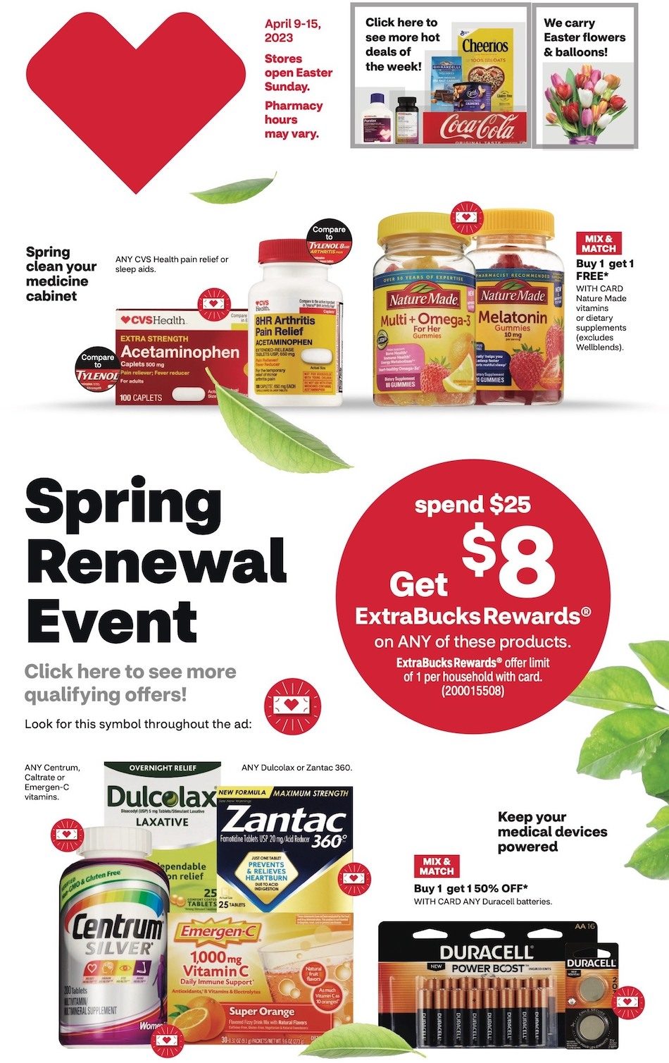 CVS Weekly Ad Easter Apr 9th – 15th April 2023 Page 1