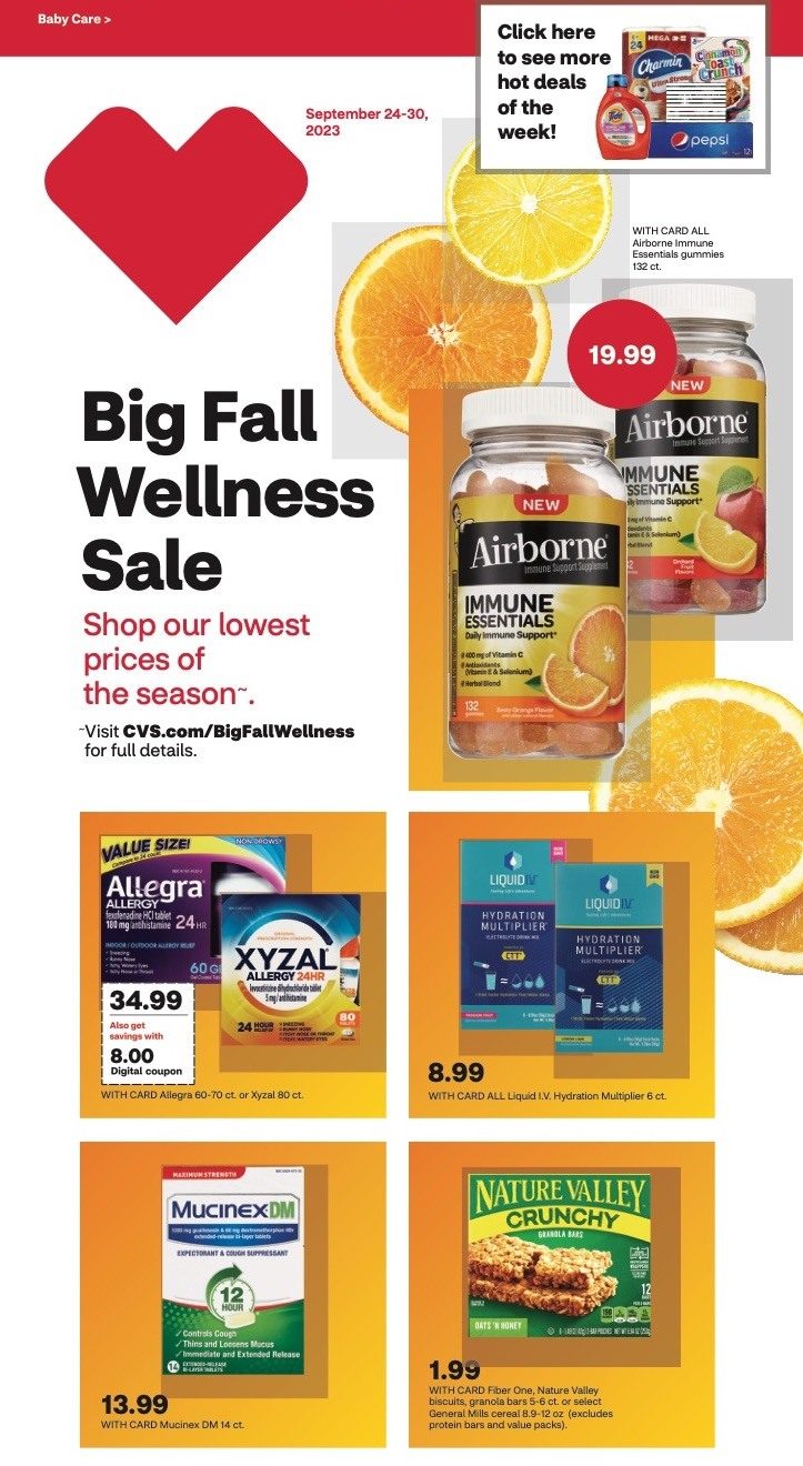 CVS Weekly Ad 24th – 30th September 2023 Page 1