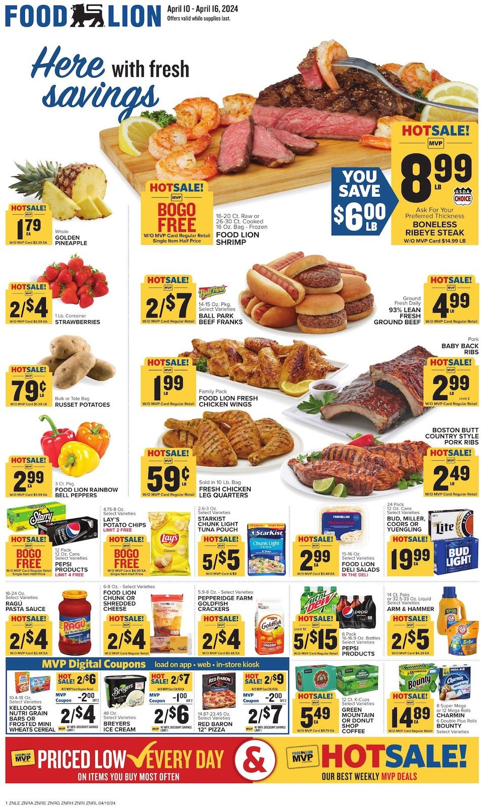 Food Lion Weekly Ad 10th – 16th April 2024 Page 1