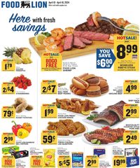 Food Lion Weekly Ad 10th – 16th April 2024 page 1 thumbnail