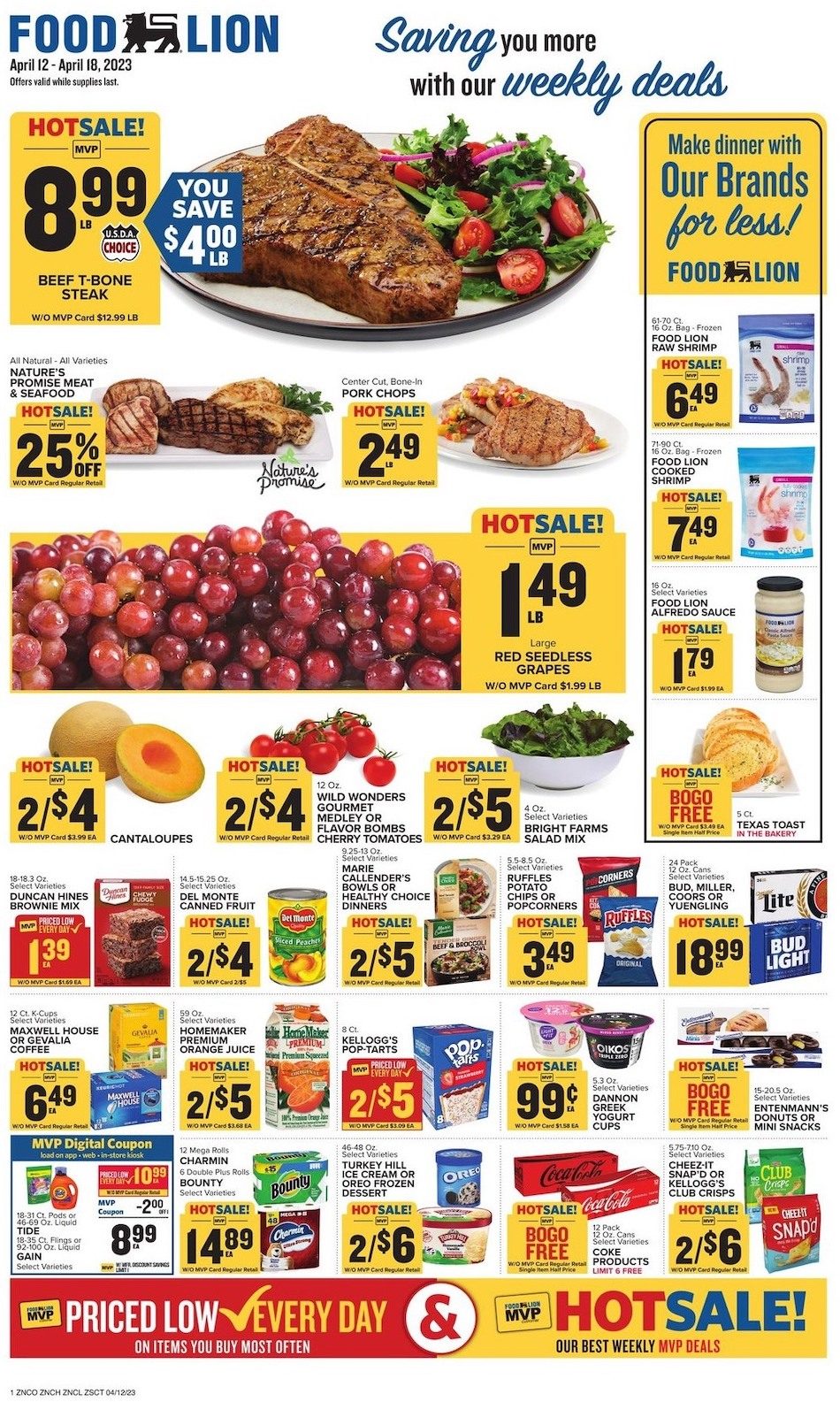 Food Lion Weekly Ad Sale 12th – 18th April 2023 Page 1