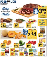 Food Lion Weekly Ad 17th – 23rd April 2024 page 1 thumbnail