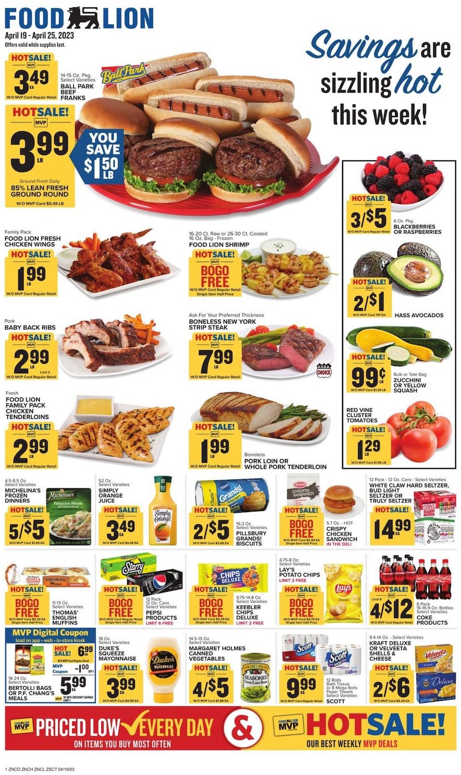 Food Lion Weekly Ad Sale 19th – 25th April 2023 Page 1