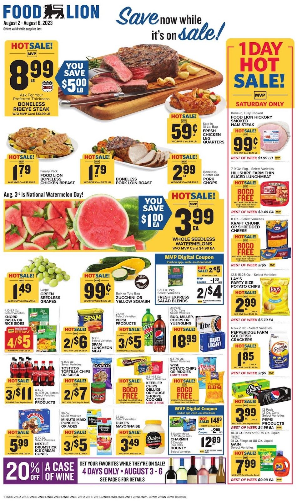 Food Lion Weekly Ad 2nd – 8th August 2023 Page 1