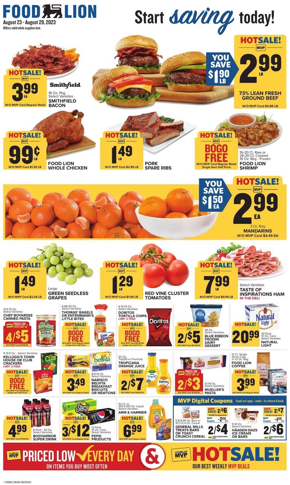 Food Lion Weekly Ad 23rd – 29th August 2023 Page 1