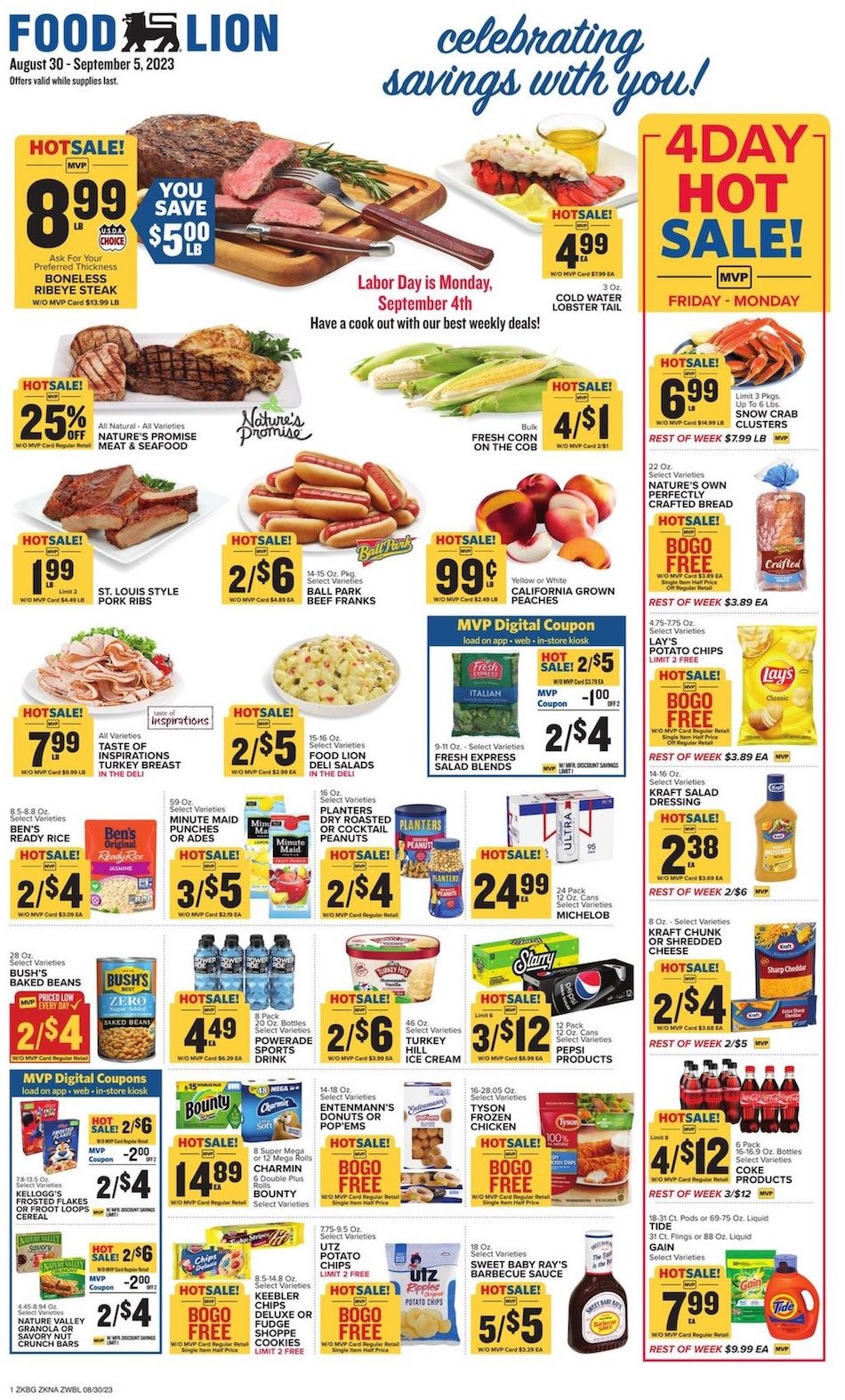 Food Lion Weekly Ad 30th August – 5th September 2023 Page 1