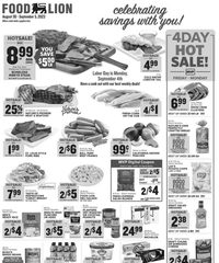 Food Lion Weekly Ad 30th August – 5th September 2023 page 1 thumbnail