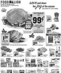 Food Lion Christmas Ad 20th – 26th December 2023 page 1 thumbnail