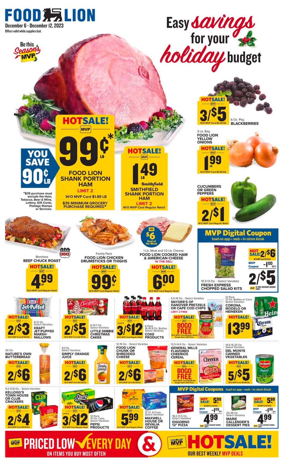Food Lion Weekly Ad 6th – 12th December 2023 Page 1