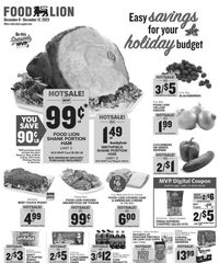Food Lion Weekly Ad 6th – 12th December 2023 page 1 thumbnail