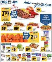 Food Lion Weekly Ad 14th – 20th February 2024 page 1 thumbnail