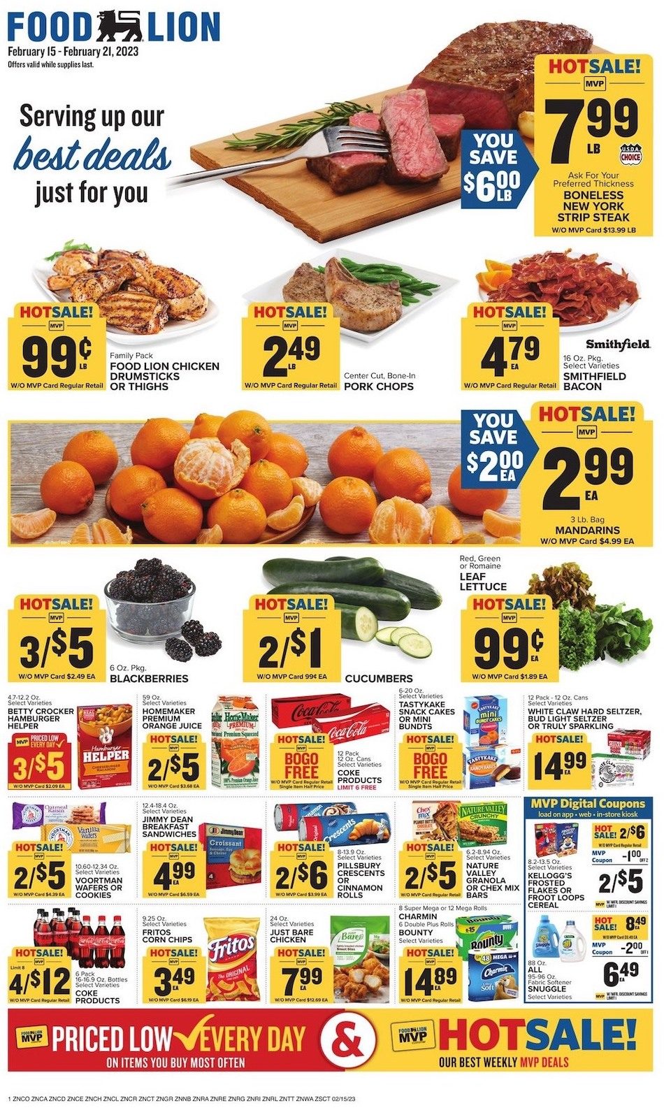 Food Lion Weekly Ad 15th – 21st February 2023 Page 1