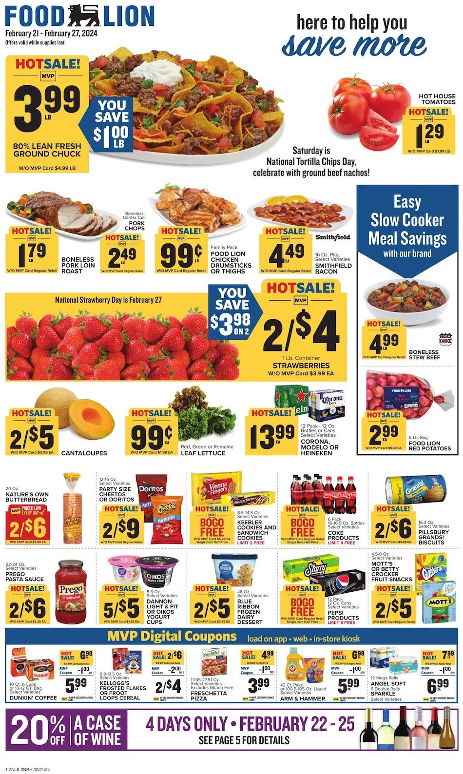 Food Lion Weekly ad 21st – 27th February 2024 Page 1