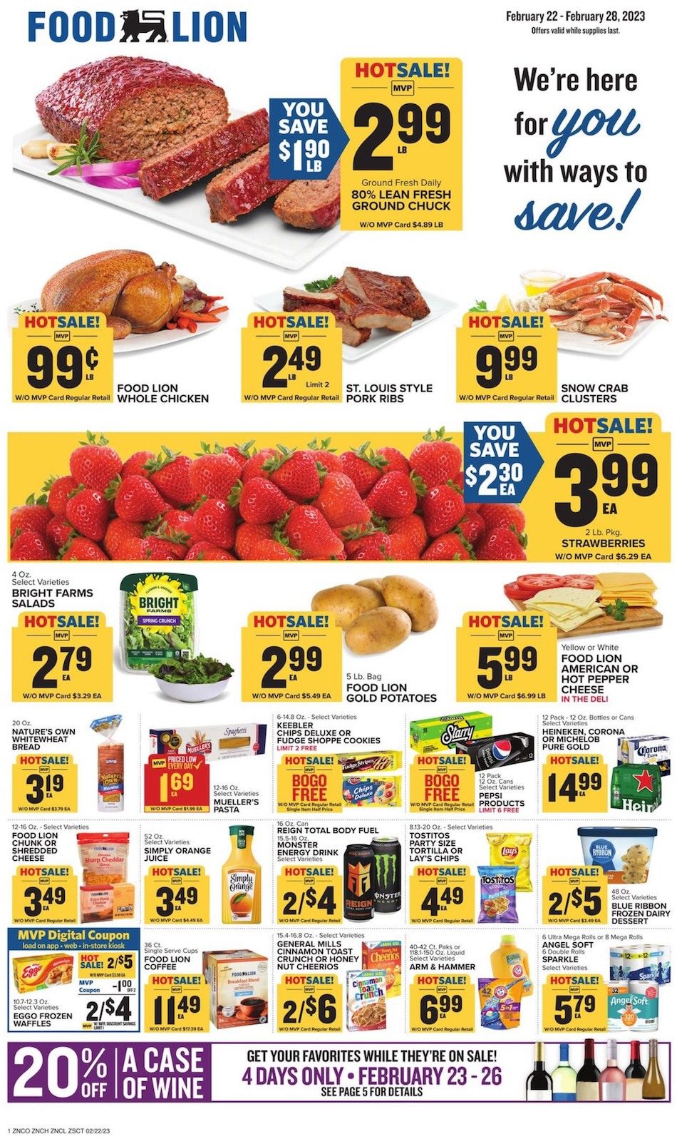 Food Lion Weekly Ad Sale 22nd – 28th February 2023 Page 1