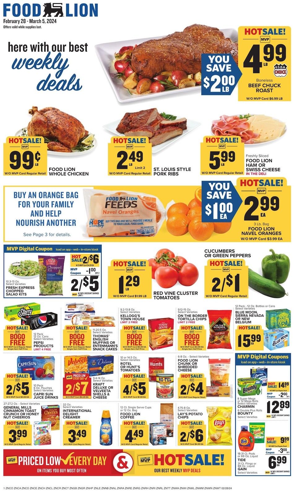 Food Lion Weekly Ad 28th February – 5th March 2024 Page 1