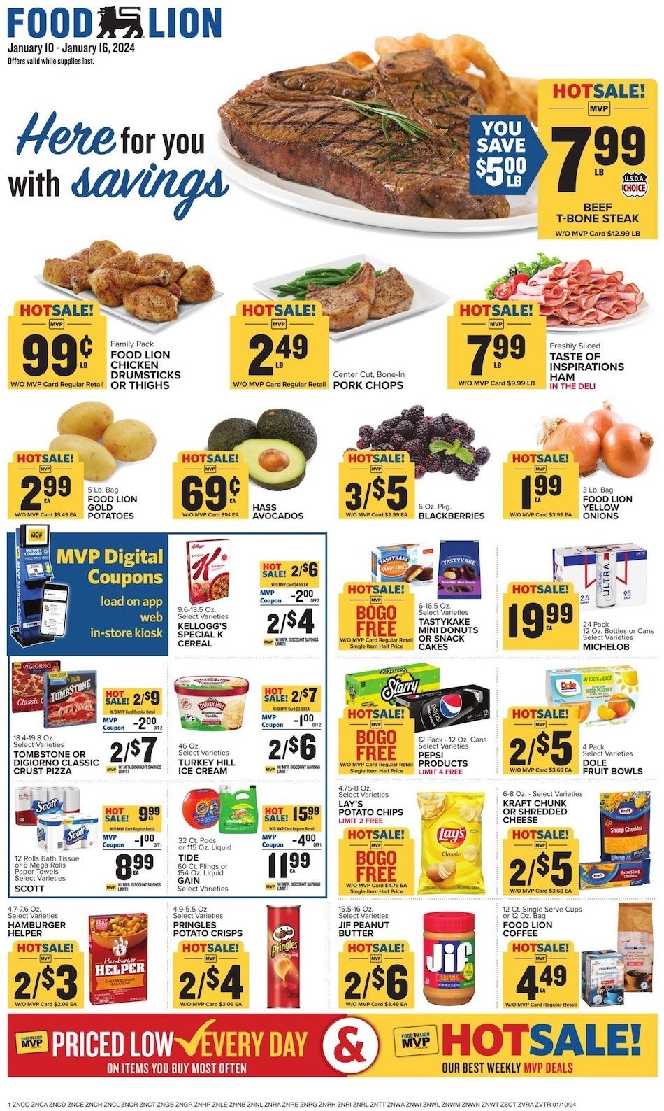 Food Lion Weekly Ad 10th – 16th January 2024 Page 1