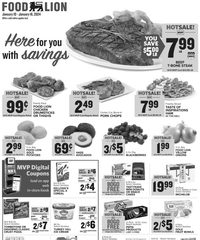 Food Lion Weekly Ad 10th – 16th January 2024 page 1 thumbnail