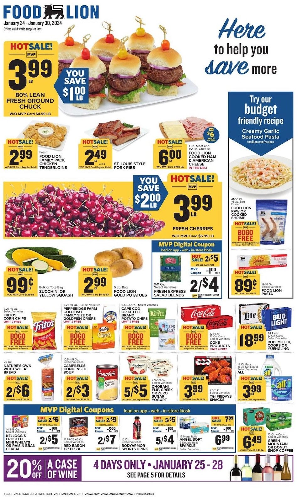 Food Lion Weekly Ad 24th – 30th January 2024 Page 1