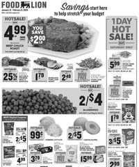 Food Lion Weekly Ad 31st January – 6th February 2024 page 1 thumbnail