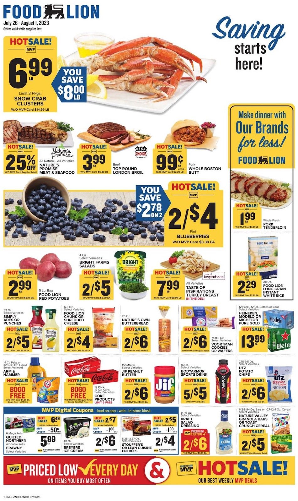 Food Lion Weekly Ad 26th July – 1st August 2023 Page 1