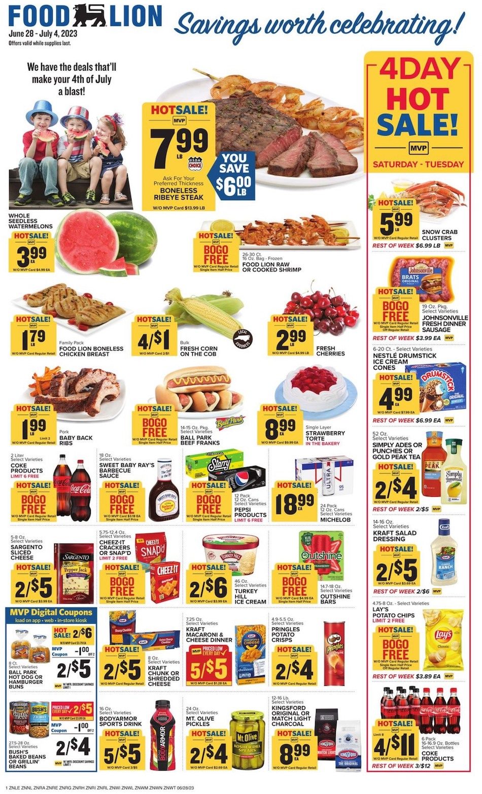Food Lion Ad 28th June – 4th July 2023 Page 1
