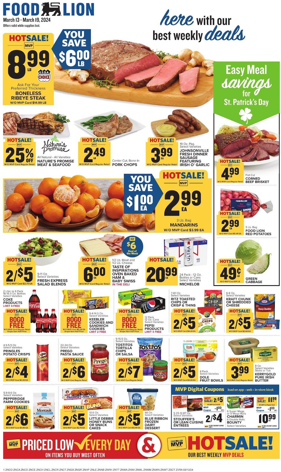 Food Lion Weekly Ad 13th – 19th March 2024 Page 1