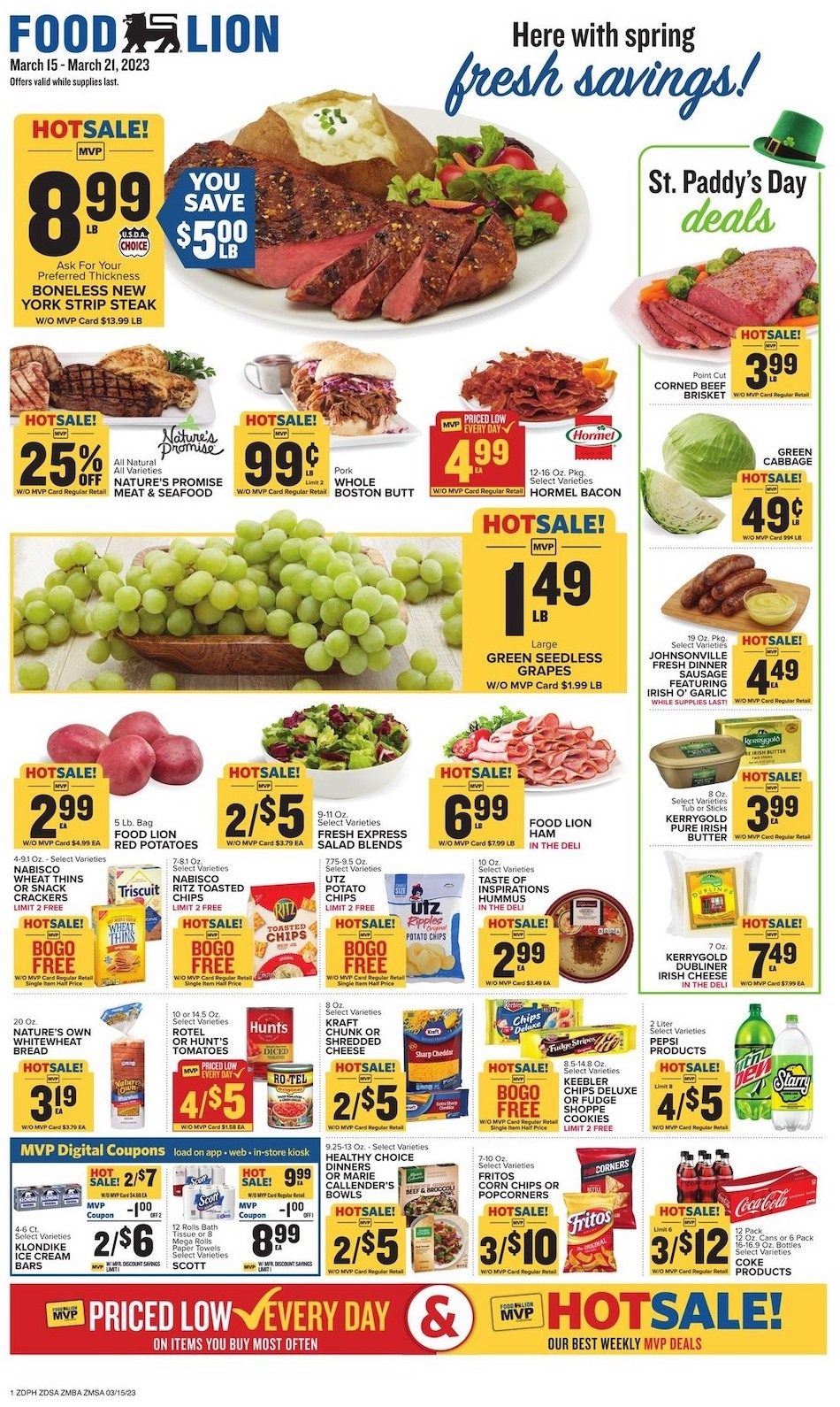 Food Lion Weekly Ad 15th – 21st March 2023 Page 1