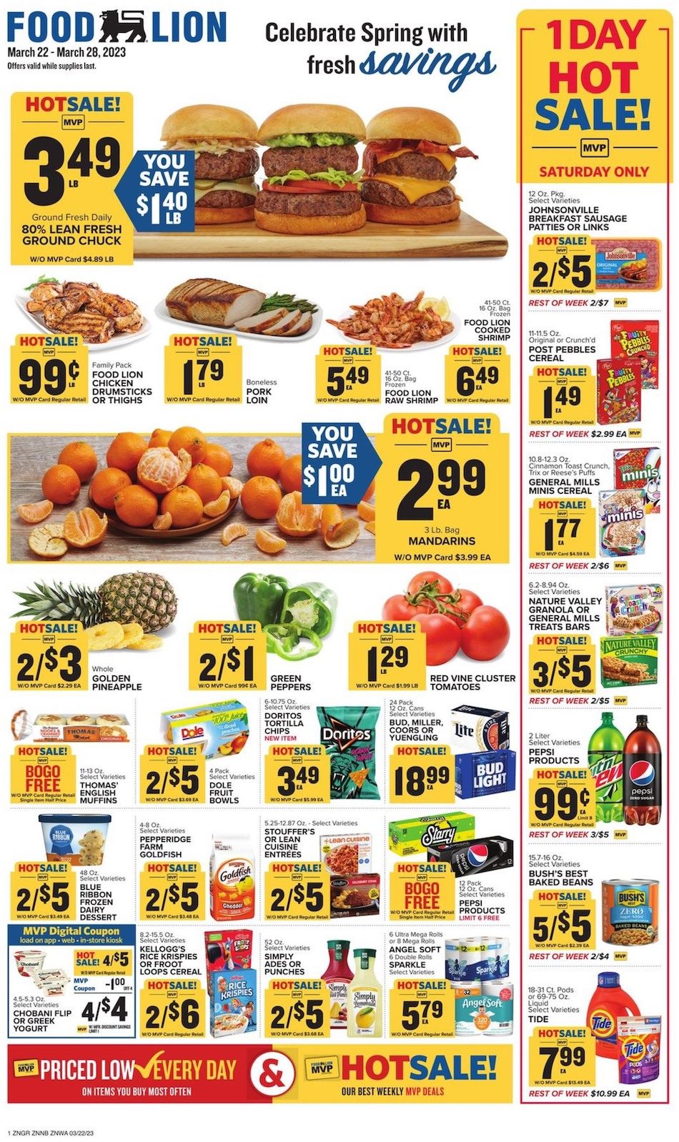 Food Lion Weekly Ad Sale Mar 22nd – 28th March 2023 Page 1