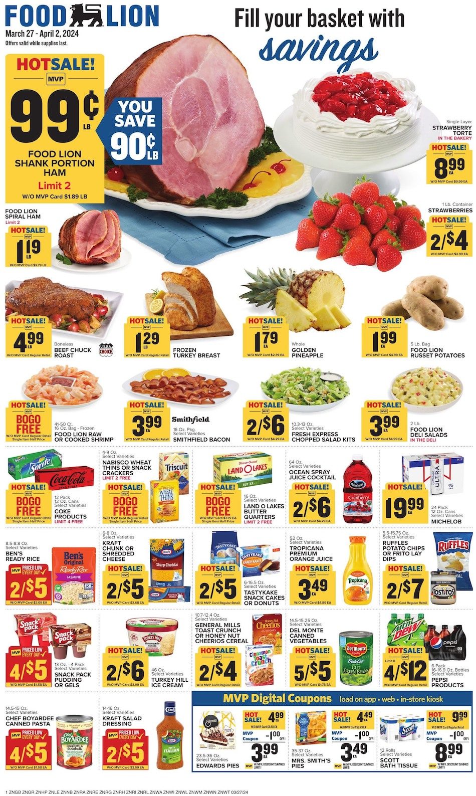 Food Lion Weekly Ad 27th March – 2nd April 2024 Page 1