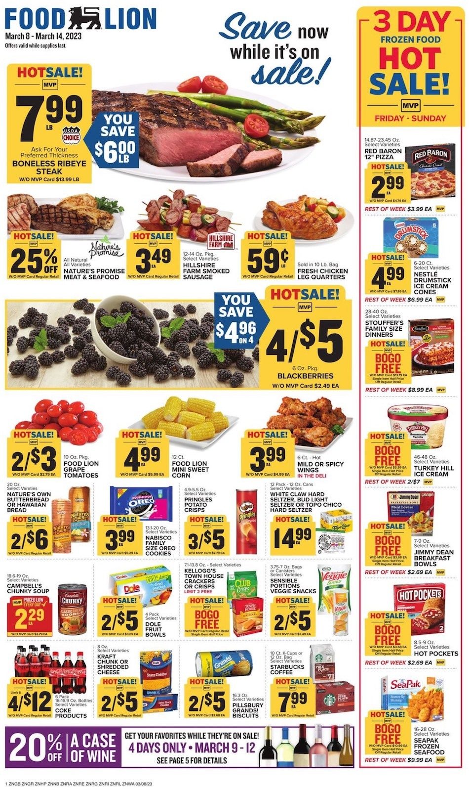 Food Lion Weekly Ad Sale 8th – 14th March 2023 Page 1