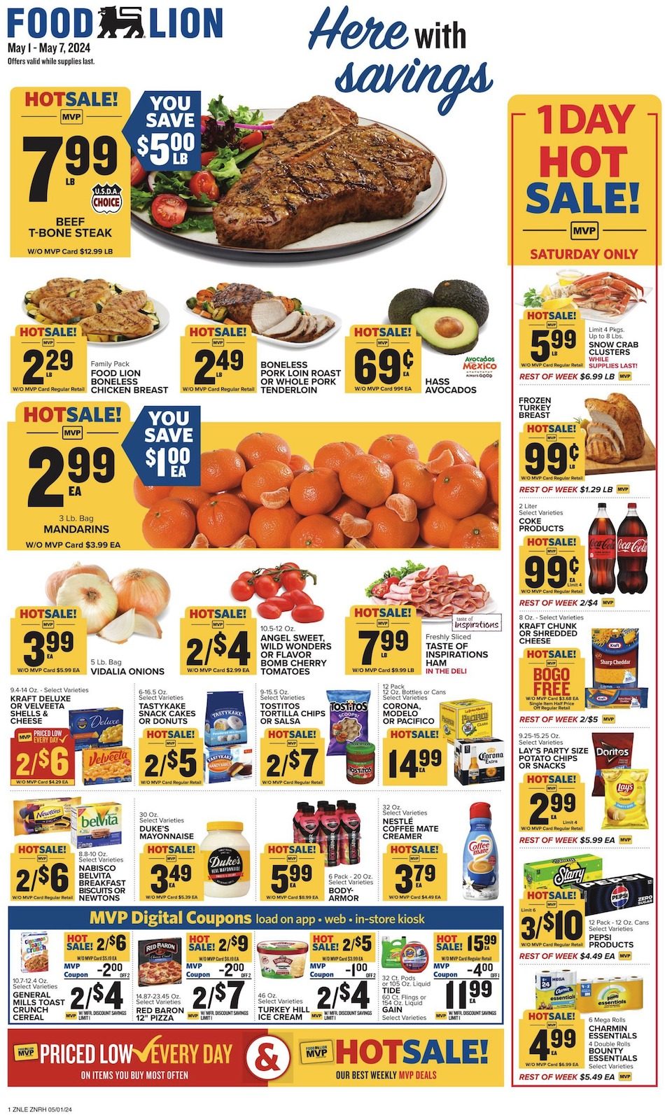 Food Lion Weekly Ad 1st – 7th May 2024 Page 1