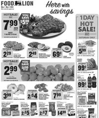 Food Lion Weekly Ad 1st – 7th May 2024 page 1 thumbnail