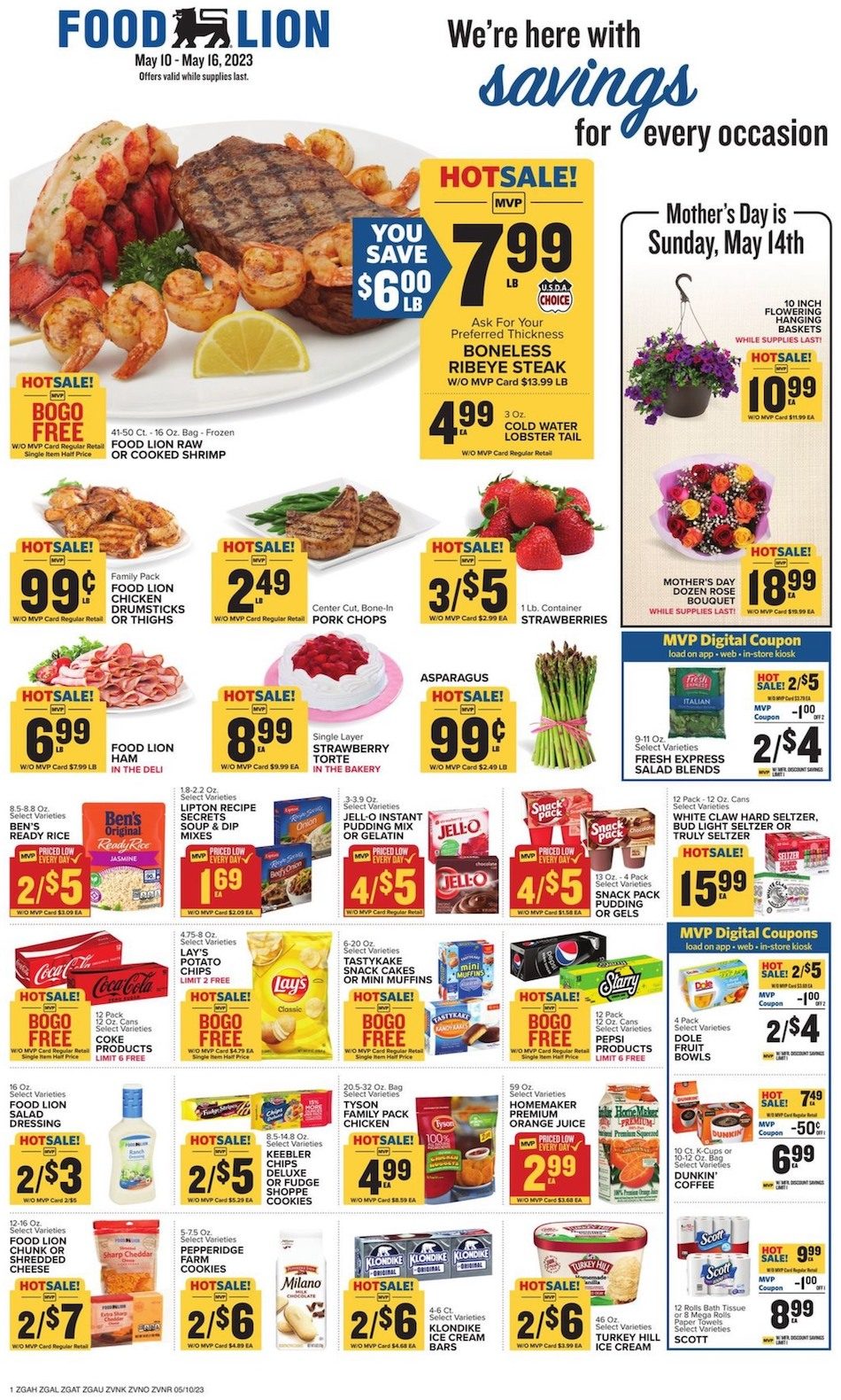 Food Lion Weekly Ad Sale 10th – 16th May 2023 Page 1