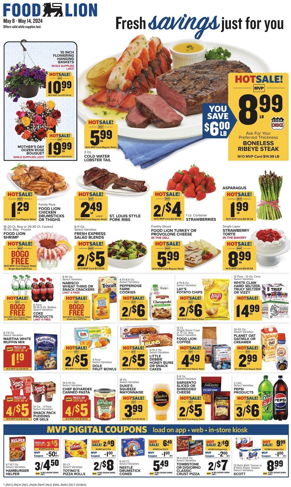 Food Lion Weekly Ad 8th – 14th May 2024 Page 1