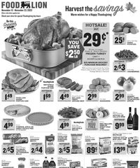 Food Lion Weekly Ad 15th – 21st November 2023 page 1 thumbnail