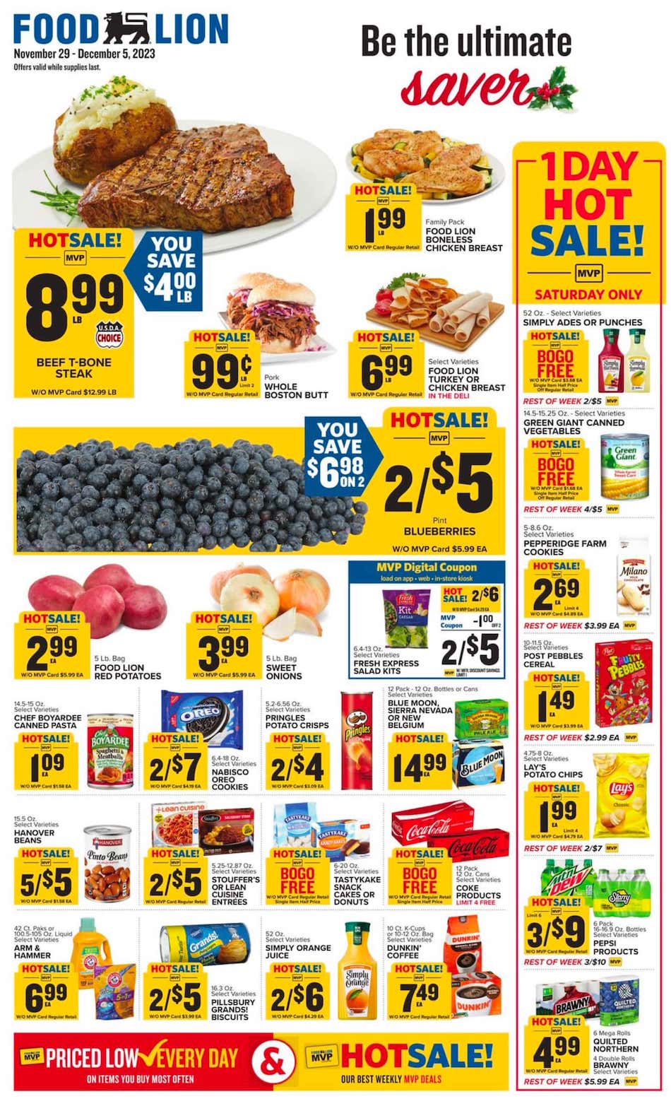 Food Lion Weekly Ad 29th November – 5th December 2023 Page 1